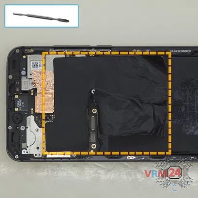 How to disassemble Meizu Pro 6 M570H, Step 6/1