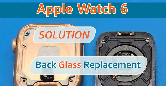 Reparo do Apple Watch 6 Substituição da tampa traseira com sensores e carregamento sem fio