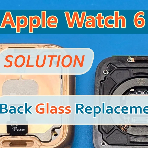 Reparo do Apple Watch 6 Substituição da tampa traseira com sensores e carregamento sem fio