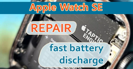 Reparo de Apple Watch SE / 5, substituição da bateria, descarga rápida da bateria