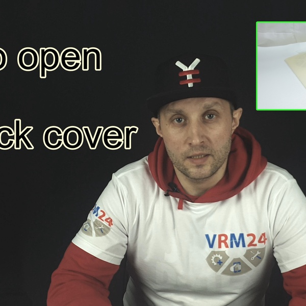 How to open glued the back cover