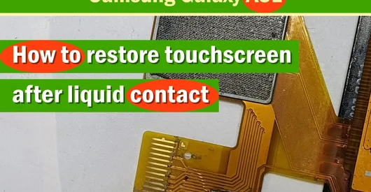 Cómo restaurar la pantalla táctil Samsung Galaxy A31 SM-A315f después del contacto con líquidos