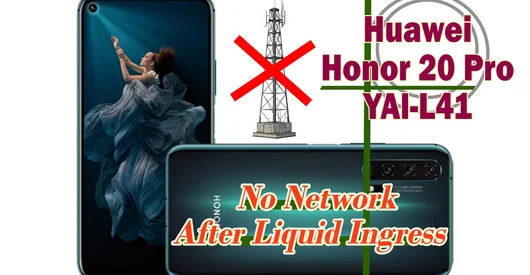 Huawei Honor 20 Pro (YAl-L41) sem rede depois de se molhar