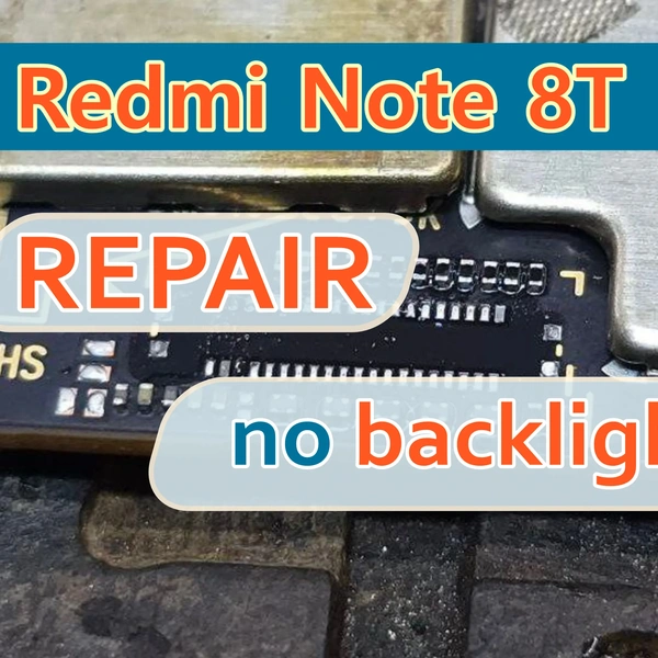 Repair of Xiaomi Redmi Note 8T: No Backlight, No Display After Moisture Ingress