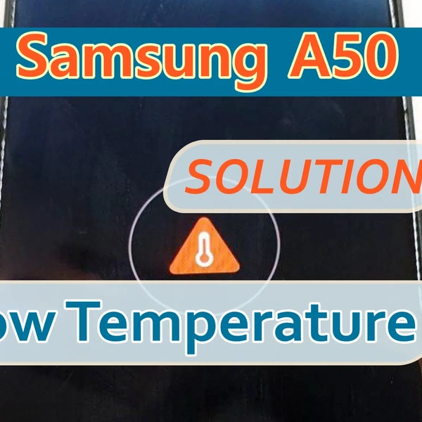 Reparo do Samsung A50 A505 Não carrega, carregamento em baixa temperatura interrompido!