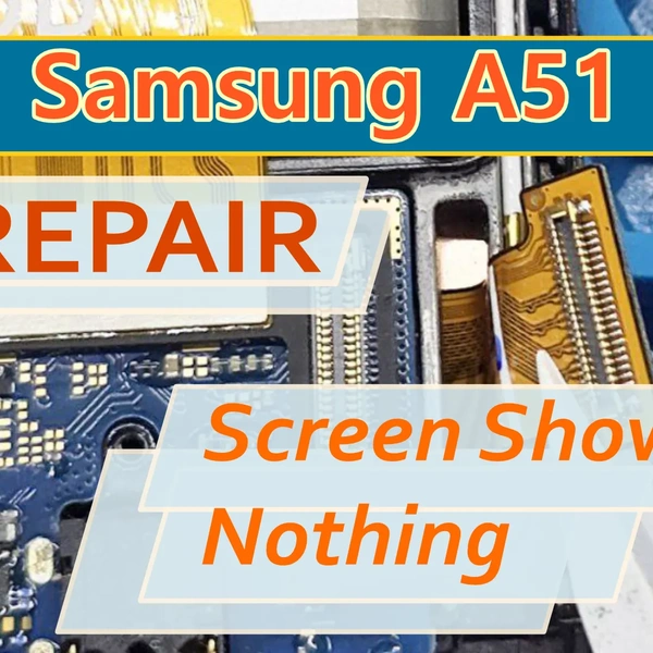 Reparo do Samsung A51 (a515f) Tela preta após o boot, dano por água (SOLUÇÃO)