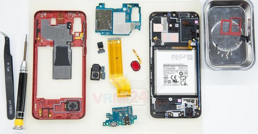 Как разобрать Samsung Galaxy A40 SM-A405