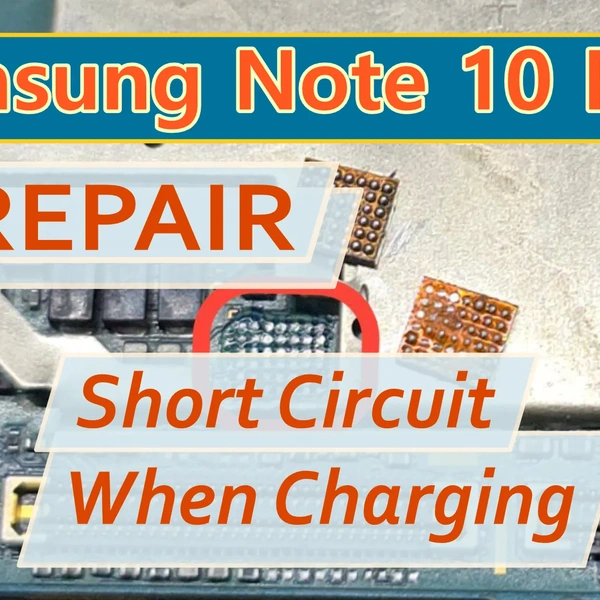 Samsung Note 10 Plus (N976) Repair – Not Charging, Charging Line Short Circuit (SOLUTION)