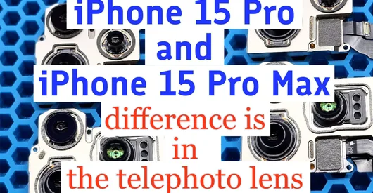 Comparaison visuelle des appareils photo de l'iPhone 15 Pro et de l'iPhone 15 Pro Max
