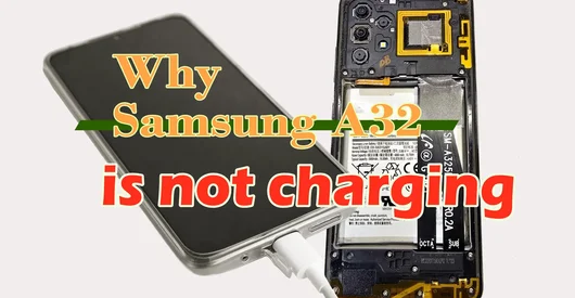 Por que o Samsung A32 (A325F) não está carregando?