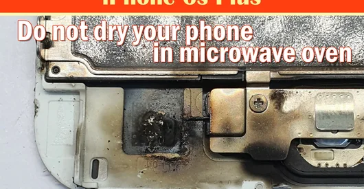 Why you shouldn’t dry phones in the microwave oven, EVEN for five seconds