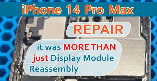Ремонт iPhone 14 pro max замена аккумулятора и проклейка дисплейного модуля