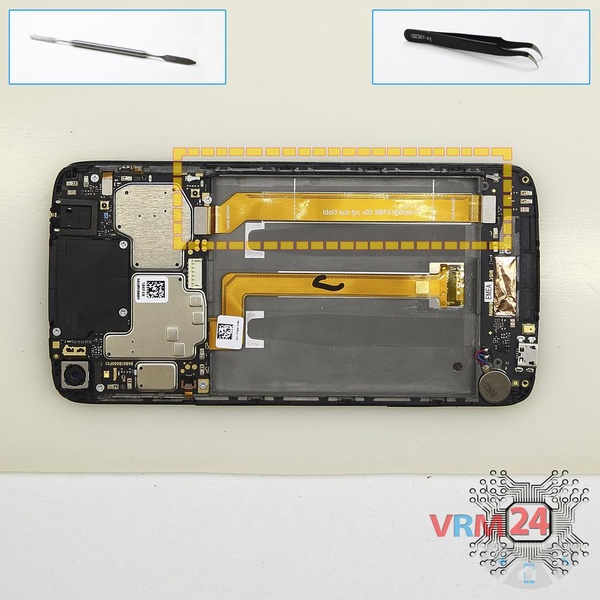 Retirar los cables entre placas