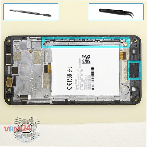Retire el cable coaxial