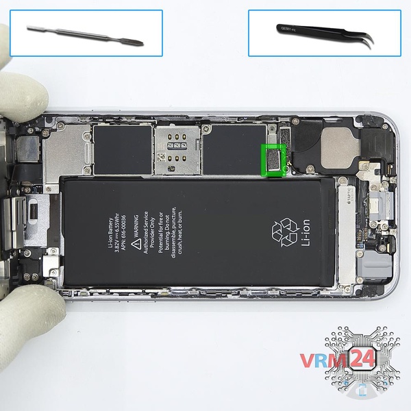 Déconnectez le connecteur de la batterie