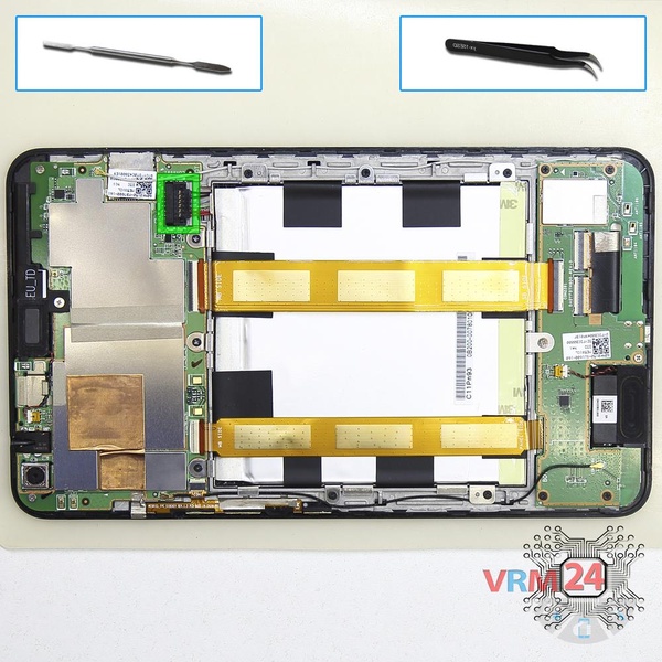 Desconecte el conector de la batería