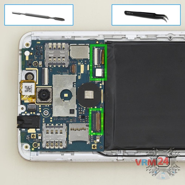 Disconnect the connectors
