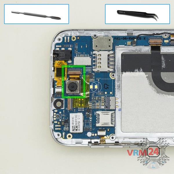 Remove the rear camera