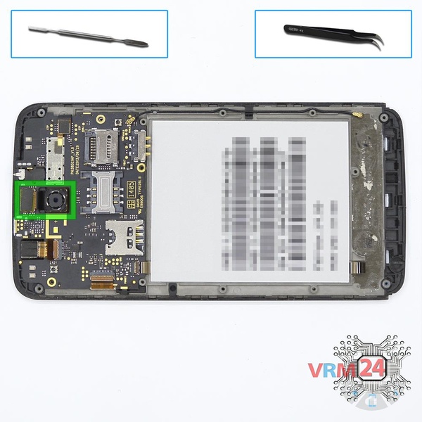 Remove the rear camera