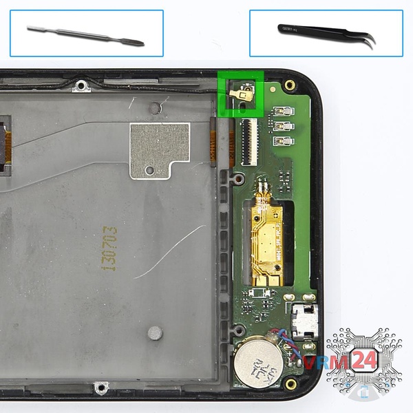 Retirar o cabo coaxial