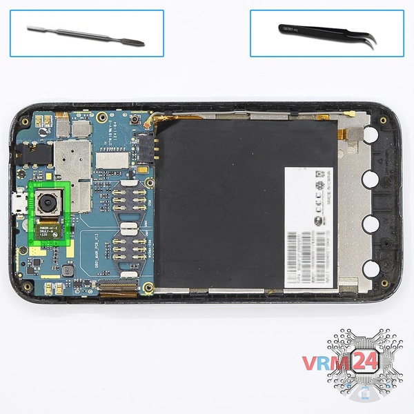 Remove the rear camera