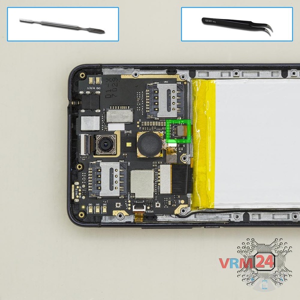 Disconnect the battery connector