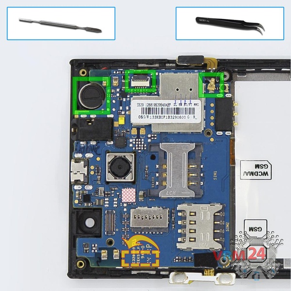 Disconnect the connectors