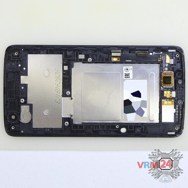 Na moldura de ecrã permaneceu