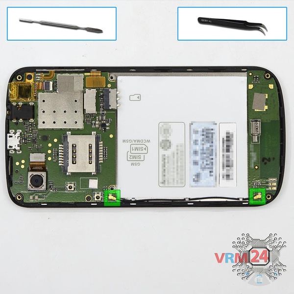 Retirar o cabo coaxial