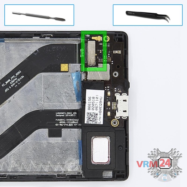 Retire la placa secundaria
