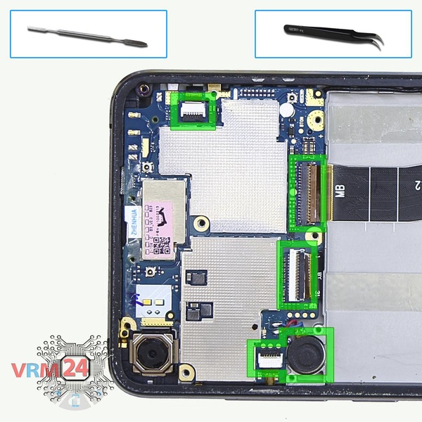 Disconnect the connectors