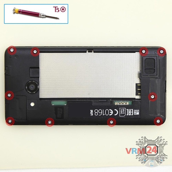 Dévissez les vis