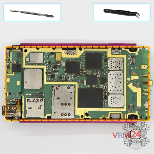 Remove the motherboard