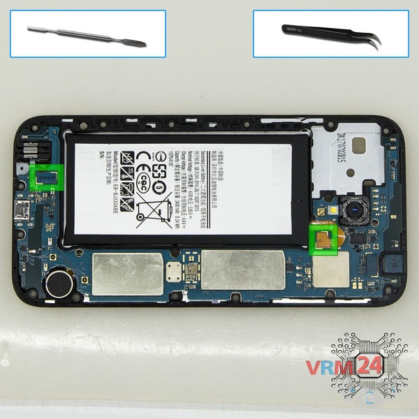 Disconnect the battery connector