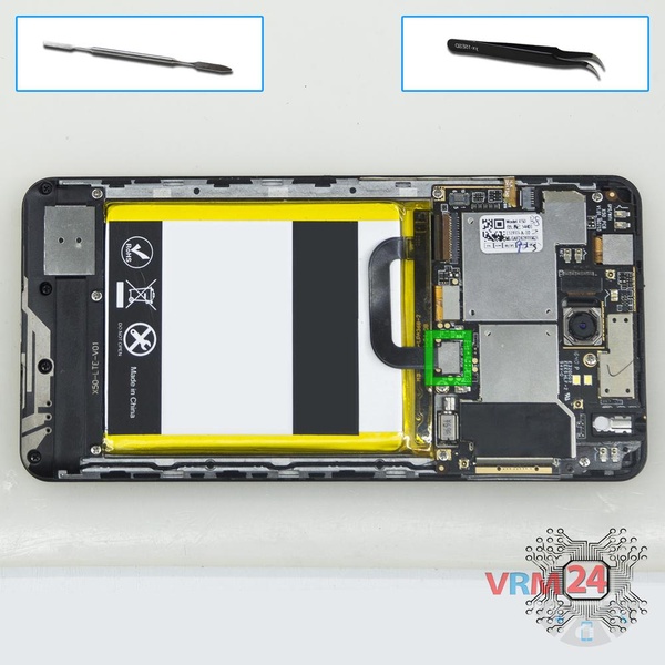 Desconecte el conector de la batería
