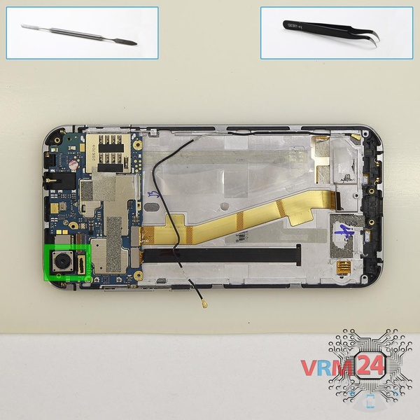Remove the rear camera