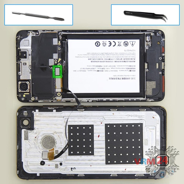 Desconecte el conector de la batería