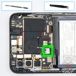 Déconnectez le connecteur de la batterie