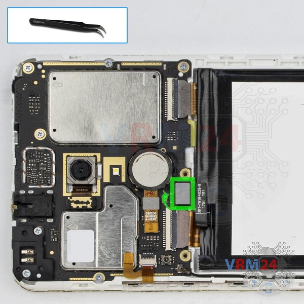Disconnect the battery connector