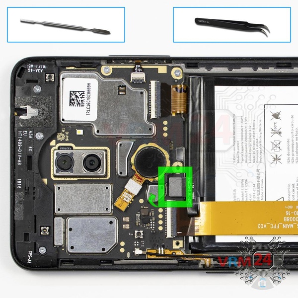 Desligar o conector da bateria