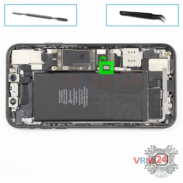 Déconnectez le connecteur de la batterie