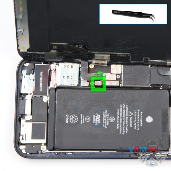 Disconnect the battery connector
