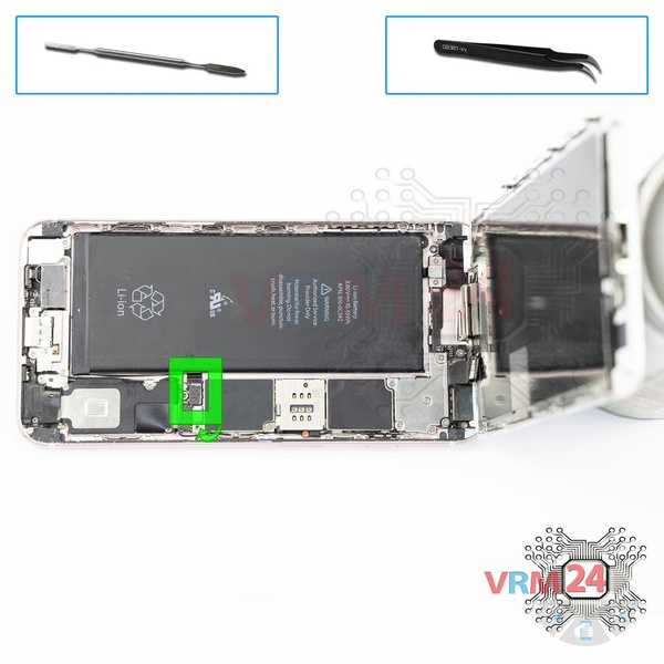 Desconecte el conector de la batería