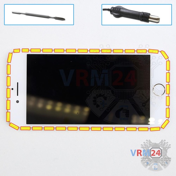 Open the display module