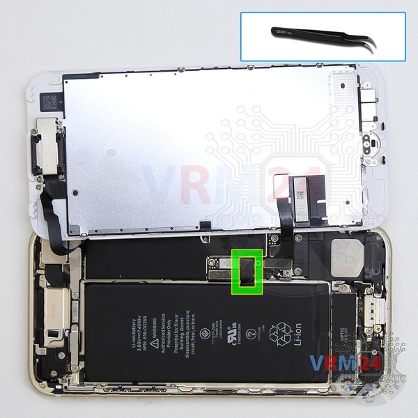 Disconnect the battery connector