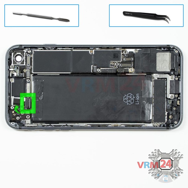 Déconnectez le connecteur de la batterie