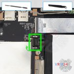 Desconecte el conector de la batería
