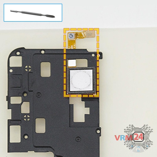 Retirar el sensor de huellas dactilares