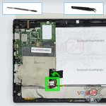 Déconnectez le connecteur de la batterie