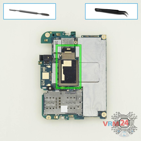 Remove the rear camera